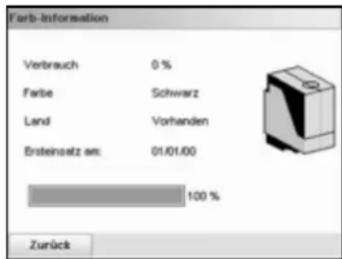 Neopost IS-480 - Anzeigen von Füllstand und Kartuschendaten - 2