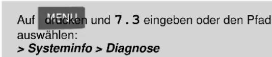 Neopost IS-480 - So erhalten Sie Zugriff auf die Diagnose: - 1