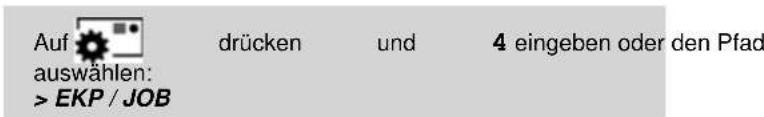 Neopost IS-440 - Verwenden einer JOB-Nummer - 1