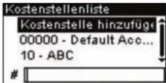 Neopost IS-280 - So erstellen Sie eine Kostenstelle: - 2