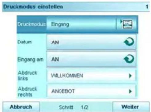 Neopost IN-700 - Erforderliche Eingaben: - 3