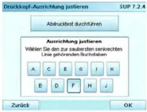 Neopost IN-700 - So justieren Sie die Druckköpfe: - 2