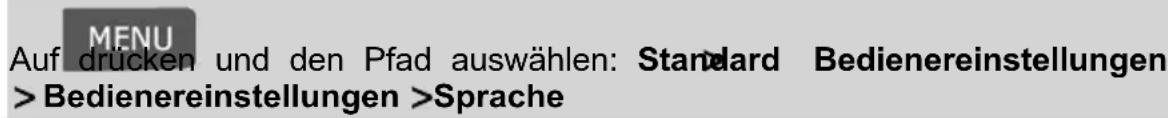Neopost IN-700 - Vorgehensweise beim Wechseln der Standardanzeigesprache - 1