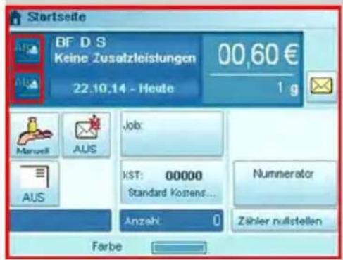Neopost IN-700 - Vorgehensweise beim Hinzufügen (oder Entfernen) von Text zur (von der) Frankierung - 1