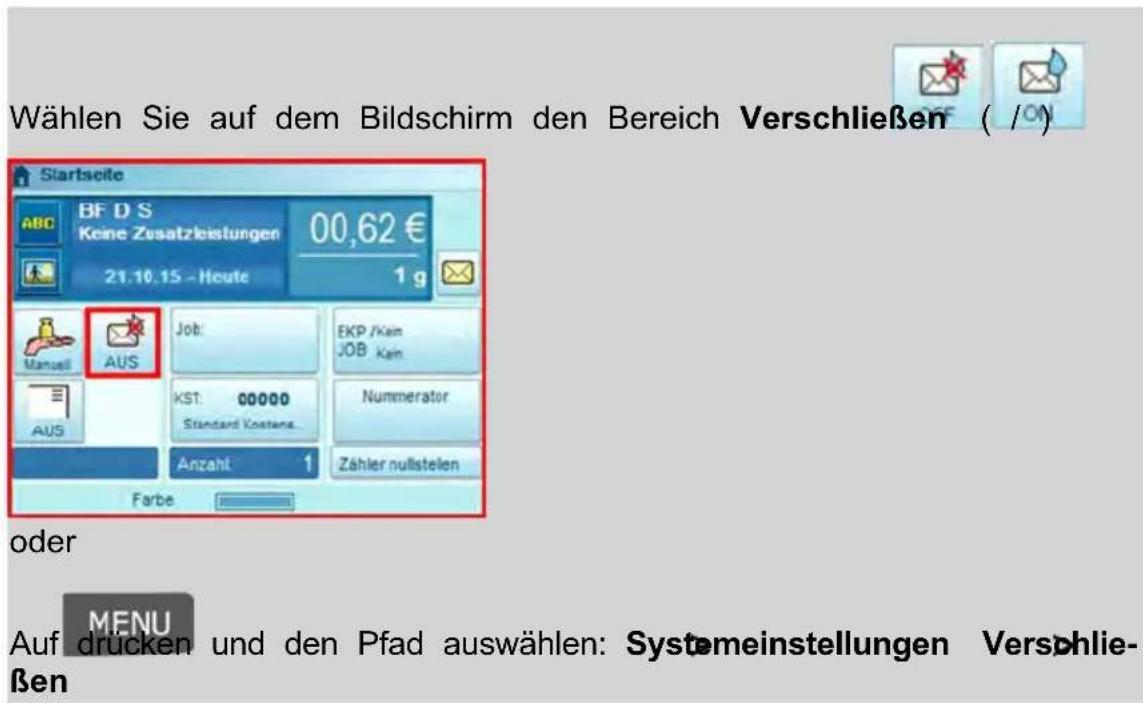 Neopost IN-700 - Auf dem Bedienfeld: - 1
