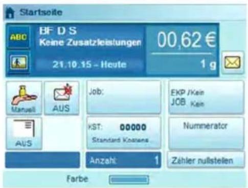 Neopost IN-700 - So melden Sie sich als Benutzer an: - 1