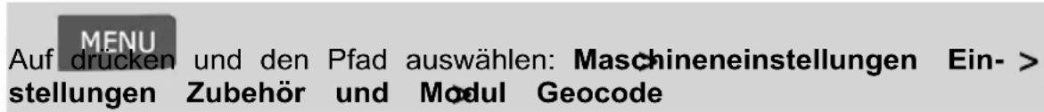 Neopost IN-700 - Ändern des GEO-Codes - 2