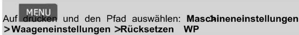 Neopost IN-700 - So setzen Sie die Wiegeplattform erneut auf Null zurück: - 1