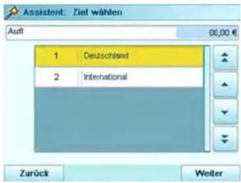 Neopost IN-700 - Auswählen des Gebührenassistenten. - 2
