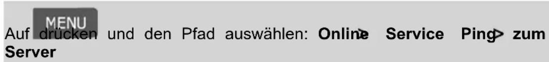 Neopost IN-700 - Vorgehensweise beim Testen der Verbindung zu Onl Services - 1
