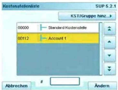 Neopost IN-700 - Vorgehensweise beim Anzeigen/Bearbeiten einer Grupp oder Untergruppe - 2