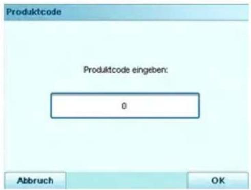 Neopost IN-700 - Vorgehensweise beim direkten Eingeben eines Postproduktcodes - 2