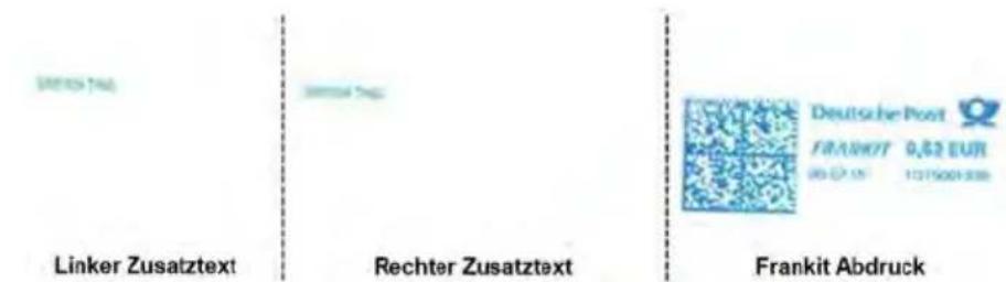 Neopost IN-700 - Hinzufügen von Text und/oder von Werbeklischees zur Frankie - 3
