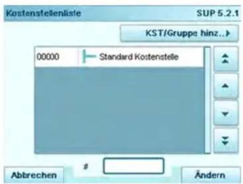 Neopost IN-700 - Vorgehensweise beim Erstellen von Kostenstellen - 2