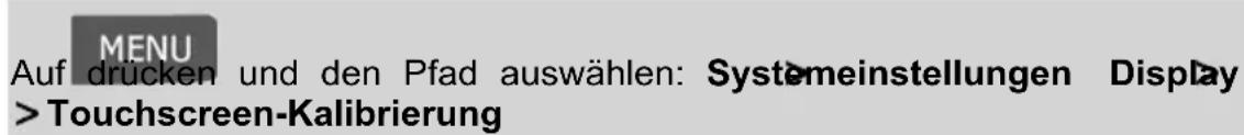 Neopost IN-700 - So kalibrieren Sie den Touchscreen: - 1