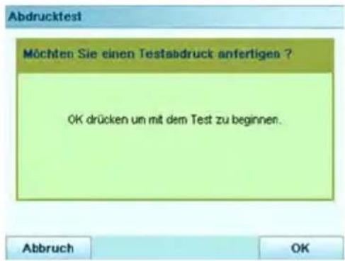 Neopost IN-700 - So verwenden Sie einen Abdrucktest: - 3