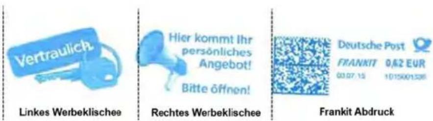 Neopost IN-700 - Hinzufügen von Text und/oder von Werbeklischees zur Frankie - 2