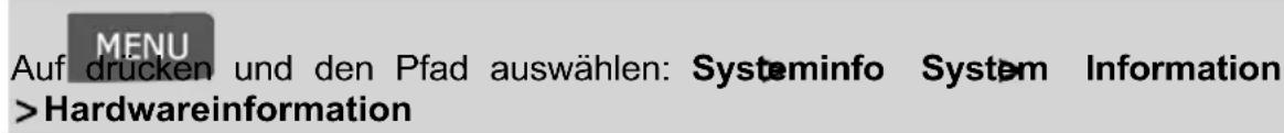 Neopost IN-700 - So zeigen Sie die Softwaredaten an: - 2