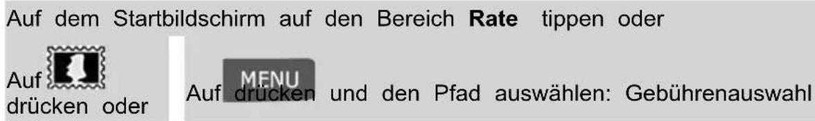 Neopost IN-700 - Vorgehensweise beim direkten Eingeben eines Postproduktcodes - 1