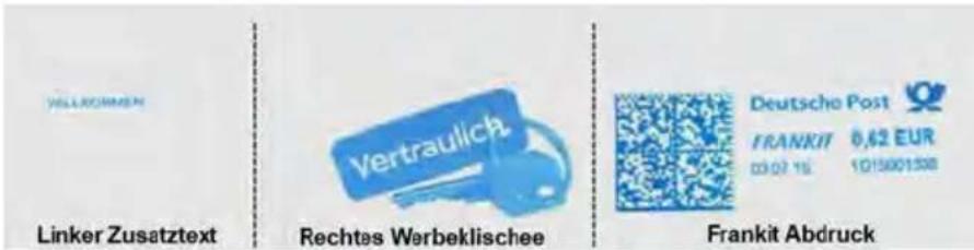 Neopost IN-600 - Hinzufügen von Text und/oder Klischees zum Abdruck - 1