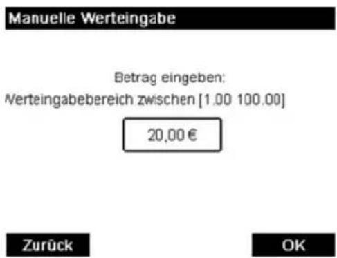 Neopost IN-600 - Manuelles Eingeben des Betrags - 9