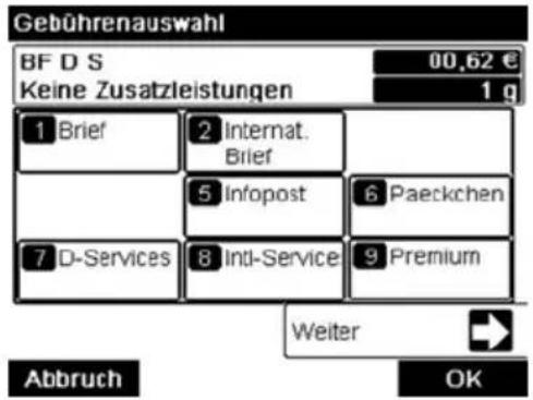 Neopost IN-600 - Vorgehensweise beim manuellen Eingeben der mehrfache Ausführung - 3