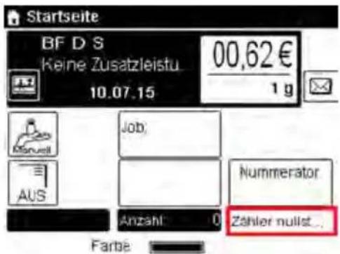 Neopost IN-600 - So setzen Sie Zähler zurück: - 1