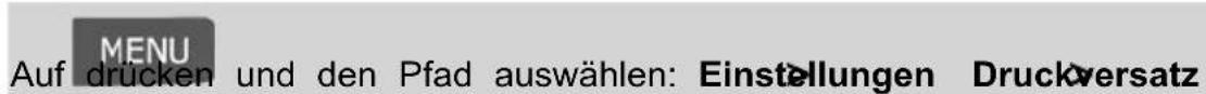 Neopost IN-600 - Vorgehensweise beim Versetzen der Frankierung (Druckversatz) - 1