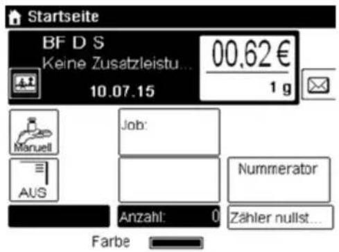 Neopost IN-600 - Vorgehensweise beim Anmelden und Starten einer Arbeitssitzung - 1