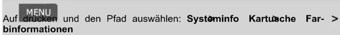 Neopost IN-600 - Vorgehensweise beim Anzeigen des Druckfarbenfüllstands und der Kartuschendaten (als Manager) - 1