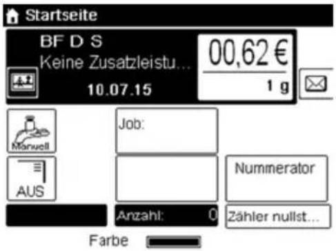 Neopost IN-600 - Erforderliche Eingaben: - 1