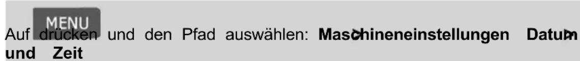 Neopost IN-360 - Vorgehensweise beim Prüfen/Anpassen von Zeit und I auf der Maschine - 1