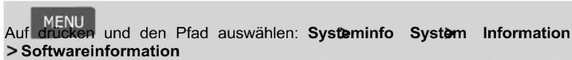 Neopost IN-360 - So zeigen Sie die Softwaredaten an: - 1