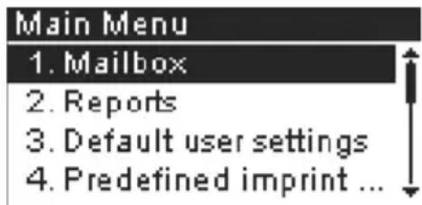 Neopost IN-360 - Manager-Einstellungen - 3