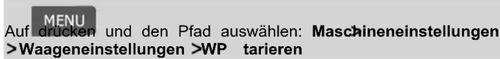 Neopost IN-360 - So tarieren Sie die Wiegeplattform: - 1