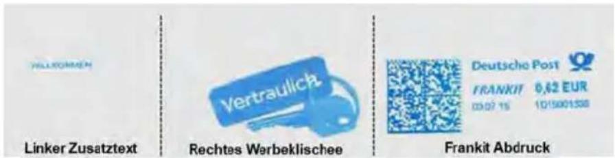 Neopost IN-360 - Hinzufügen von Text und/oder von Klischees zur Frankierung - 1