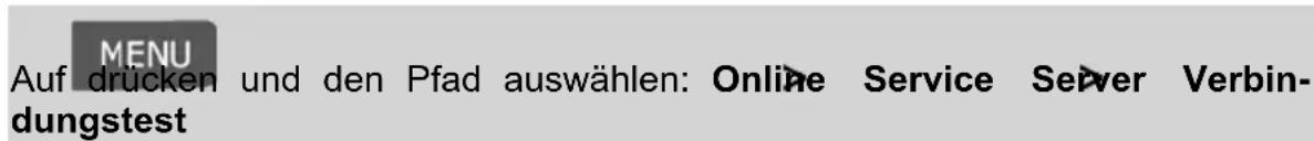 Neopost IN-360 - Vorgehensweise beim Testen der Verbindung zu Onl Services - 3