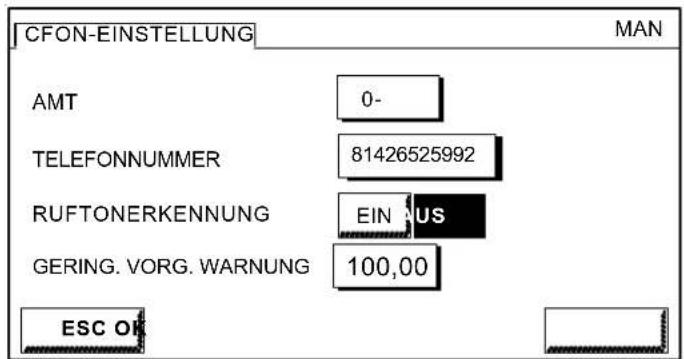 Neopost IJ-90 - CREDIFON Einstellung - 1