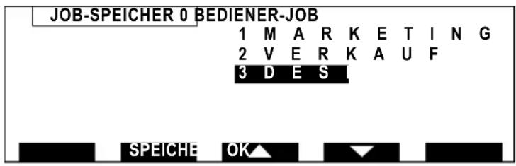 Neopost IJ-85 - Das Abrufen bereits gespeicherter "Jobs" - 1