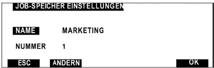 Neopost IJ-85 - Programmieren der Job-Speicher 1 bis 9 - 2