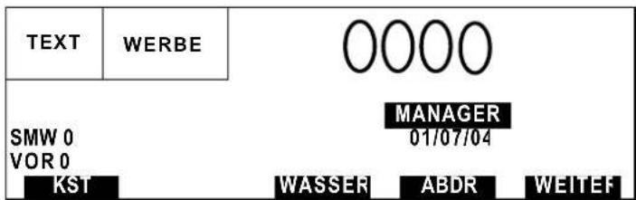 Neopost IJ-85 - Konfiguration des Hauptmenüs - 4