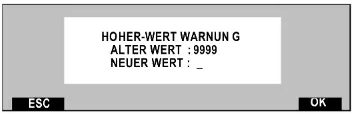 Neopost IJ-75 - Festlegung des "Hohen Wertes" - 1