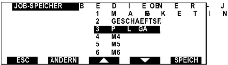 Neopost IJ-75 - Programmieren der Job-Speicher 1 bis 9 - 1