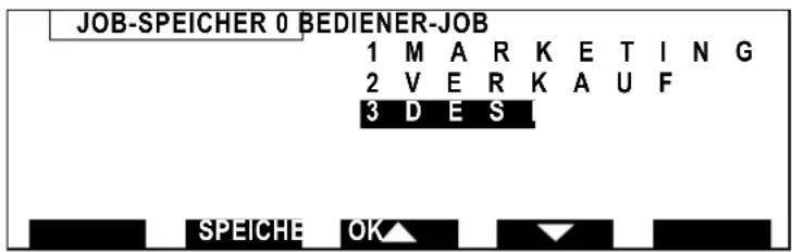 Neopost IJ-75 - Das Abrufen bereits gespeicherter "Jobs" - 1