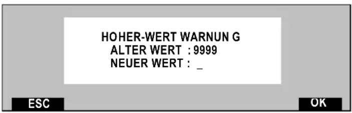 Neopost IJ-65 - Festlegung des "Hohen Wertes" - 1