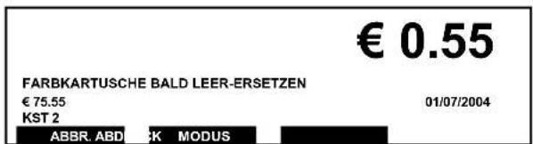 Neopost IJ-45 - Niedriger Farbfüllstand - 1