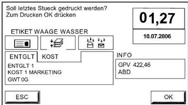 Neopost IJ-110 - Differenz Wiegen Modus - 11