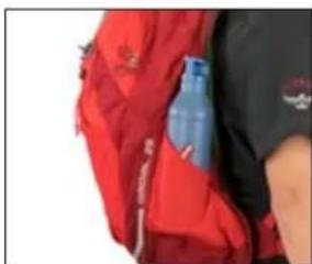 Osprey Radial 26 - ZIPPERED HEAT-EMBOSSED SIDE PANEL WITH RETRACTABLE KEYCHAIN 34L / 26L - 1