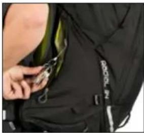 Osprey Radial 26 - ZIPPERED HEAT-EMBOSSED TOP POCKET 34L / 26L - 1