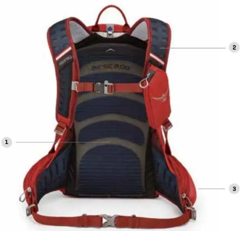 Osprey Escapist 32 - BIOSTRETCH™ VENTILATED HIPBELT - 1